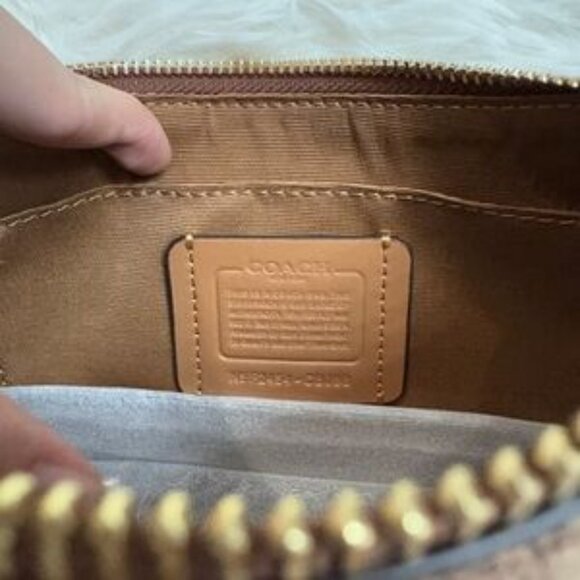 Coach X Peanuts Teri Shoulder Bag In Signature Canvas With Snoopy Print - Picture 5 of 7